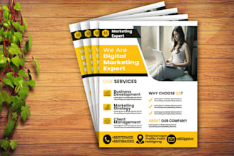 do a modern, professional, and unique flyer design