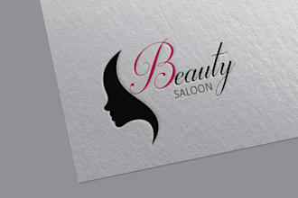 give professional cosmetic makeup beauty salon and hair salon logo