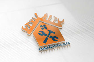 make creative logo about home repair, roofing, remodeling, handyman