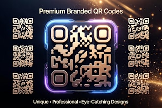 design branded qr code with logo 100 percent scannable in 24 hours