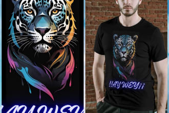a t shirt design using the help of ia