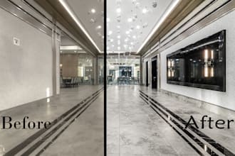 do real estate photo editing and retouching