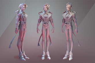 do sculpting for 3d character statue, action figure, and toys for 3d printing