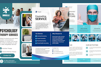 design medical, healthcare flyers