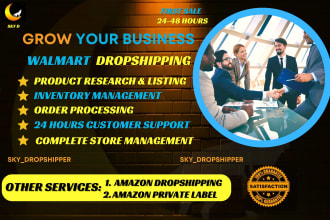do walmart dropshipping wfs and walmart store managment as VA