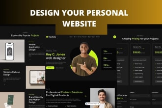 build resume website, portfolio website, personal website, blog website for you