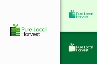 make professionally 2 contemporary harvest logo within a day