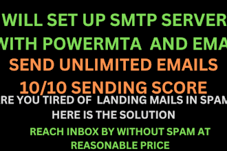 setup powermta smtp server with mailwizz for sending bulk emails