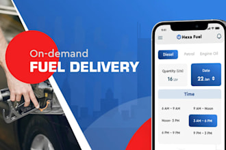 develop on demand fuel delivery app, gas delivery app, gas station app