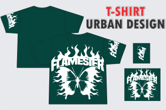 design tshirt or hoodie streetwear clothes and merchandise