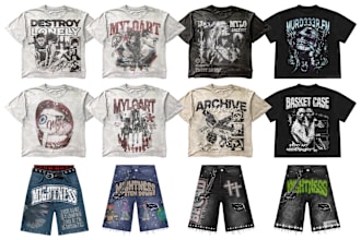 design your streetwear brand in y2k,opium,archive,grunge style
