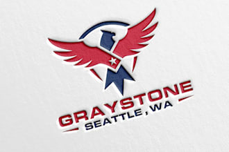 do a clever modern security logo design for you