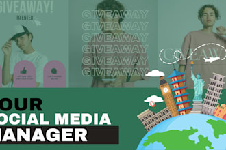 be your social media manager and graphic designer