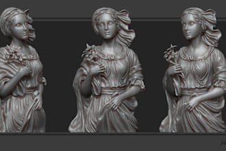 sculpt 3d model, 3d sculpture, dnd, stl, figure for 3d printing zbrush, blender