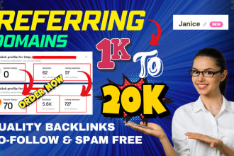 build 20k high quality referring domains for website ranking