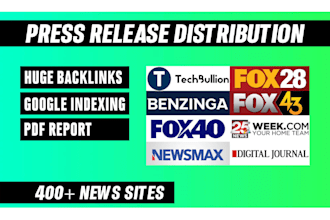 write, do press release distribution to news media public relation outlets