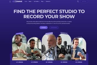 build music, podcast, radio website for musician, dj, label, label