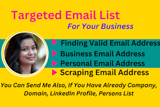 do email finding, targeted business email list building, email lead generation