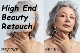 retouch beauty and portrait photos in high end quality
