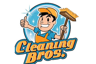 design splendid sophisticated cleaning bros logo