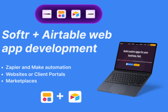 develop softr and airtable integrated web apps for you