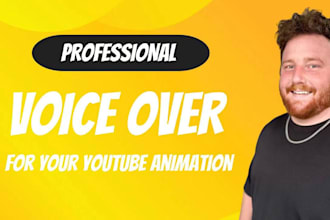 professionally voice over your youtube animation