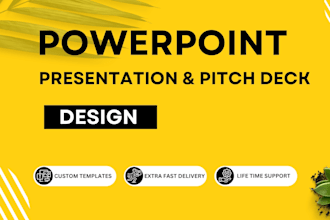 design powerpoint presentation and investor pitch deck