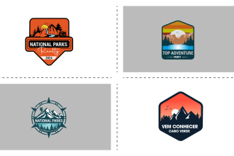 do professinoal travel outdoor mountain adventure  hiking resort beach logo