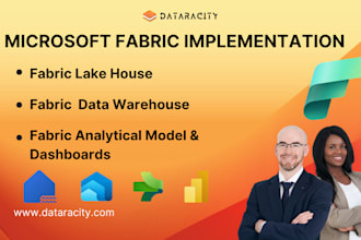 provide end to end implementation of microsoft fabric