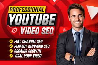 be your professional youtube video SEO and video marketing expert
