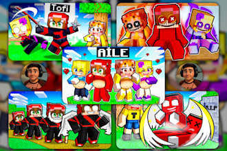 make a professional minecraft thumbnail