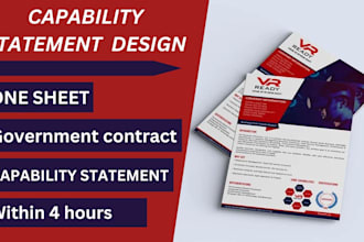 build your federal government capability statement