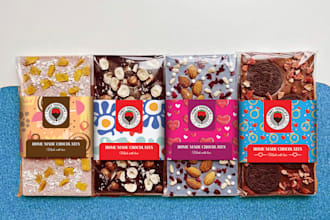design standout product label and packaging boxes