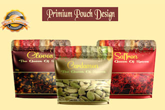 do stand up pouch, mylar bag design, product packaging label design, 3d mockup