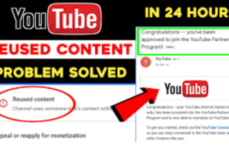 fix youtube monetization issues, reused content , adsense problem