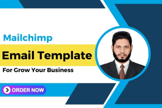 design responsive mailchimp email template for mailchimp email campaigns