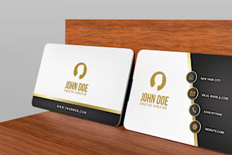 create a luxury professional business card with a qr code ,flyer, in 12 hours,