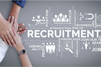 recruitment consultant and human resources analyst