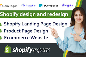 design shopify landing product home page by gempages pagefly
