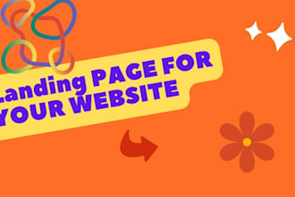 create landing page design , one page websites