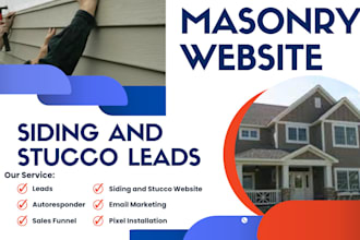 generate siding and stucco leads via masonry fb ads siding and stucco website