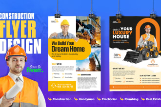 design construction handyman roofing hiring price listing plumbing lawn flyer