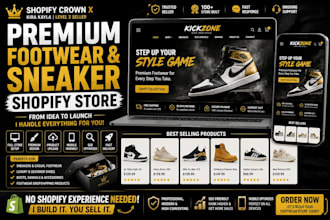 build you a premium footwear and sneaker shopify store for your brand