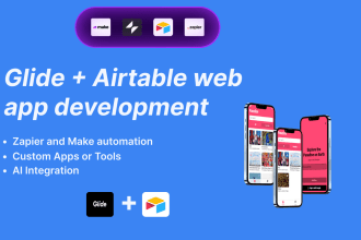develop mobile apps with glide, airtable, and google sheets