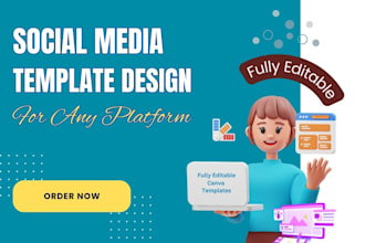 create attractive editable social media canva templates