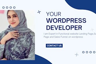 design creative wordpress landing page, sales page or sales funnel