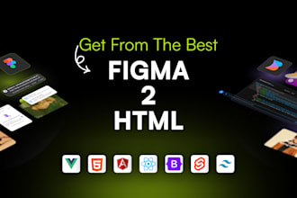 front end developer figma to html css bootstrap, figma to react and tailwind css