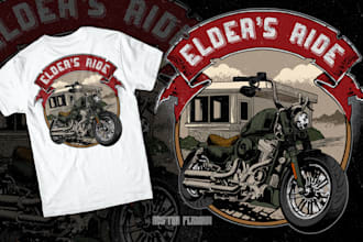 design vintage classic illustration for motorcycle t shirt