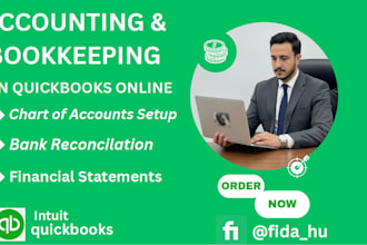provide quickbooks online bookkeeping and monthly reports