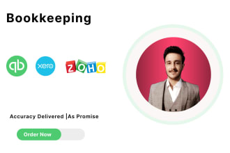 setup and do bookkeeping in xero, zoho books and excel